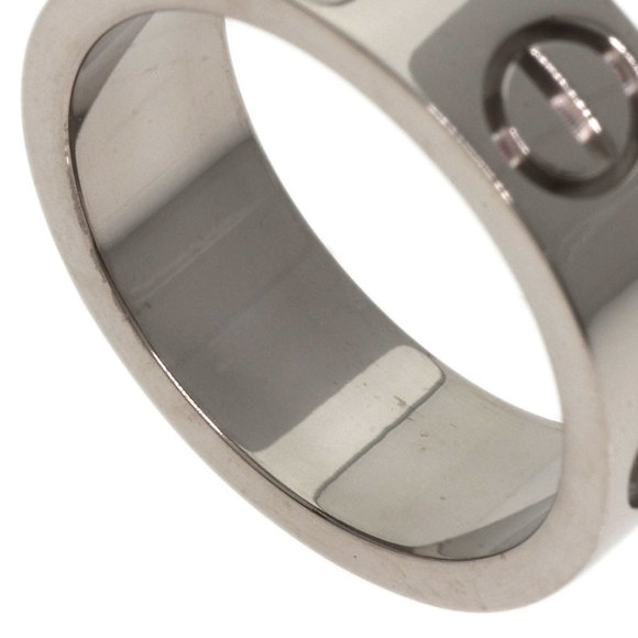 CARTIER 18k White Gold Love Ring #46 - Picture 7 of 8